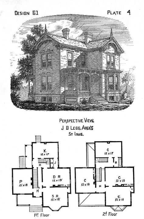 . English Cottage Floor Plans, English Cottage House Plans, Victorian House Plans, Free House Design, Plan Image, Cottage Floor Plans, Antique House, Mansion Floor Plan, Vintage House Plans