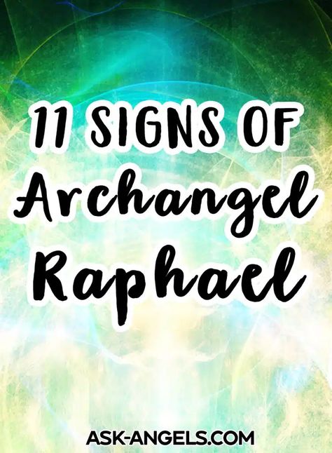 11 Signs That Archangel Raphael Is Present in Your Life Archangel Raphael Prayer, All Archangels, Archangel Raphael Healing, Raphael Angel, Angel Spirit, Archangel Prayers, Archangel Raphael, Healing Light, Angelic Realm