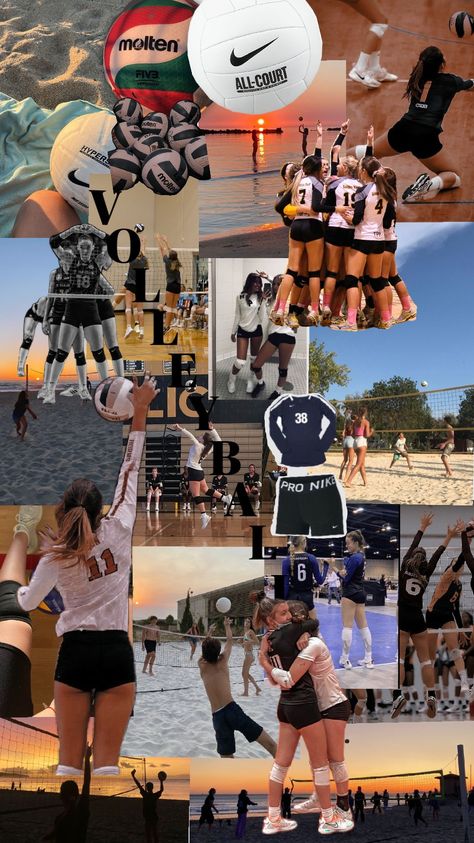 𝓿𝓸𝓵𝓵𝓮𝔂𝓫𝓪𝓵𝓵 ♡ Volleyball Team Pictures Aesthetic, Volleyball Moodboard, Aesthetic Volleyball Photos, Volleyball Aesthetic Wallpaper, Volleyball Collage, Volley Balls, Volleyball Wallpapers, Funny Text Message Jokes, Volleyball Vibes