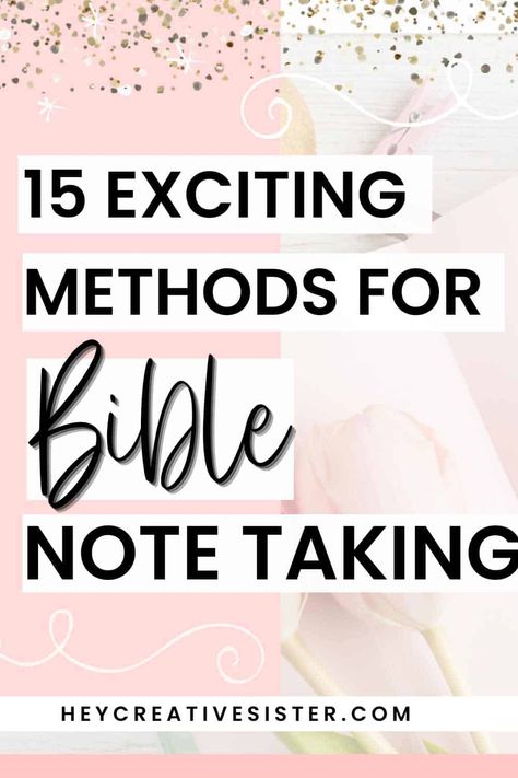 Bible Verse Studying, Simple Bible Study Methods, Personal Bible Study Ideas, Bible Note Taking Methods, How To Take Bible Notes, Bible Note Taking, Bible Study Notes Aesthetic, Note Taking Techniques, Study Types