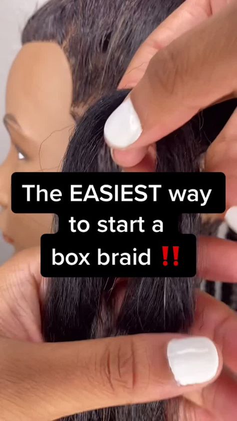 Box Braids Tutorial, Braids Styling, Ladies Hairstyles, Braids Tutorial, Braid Videos, Face Ideas, Big Box Braids Hairstyles, Homemade Hair, Braided Styles