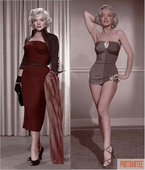 Marilyn Monroe/colorized Pictures Of Marilyn Monroe, Marilyn Monroe Outfits, Estilo Marilyn Monroe, Marilyn Monroe Fashion, Istoria Artei, Marilyn Monroe Art, Joe Dimaggio, Robes Vintage, Marilyn Monroe Photos