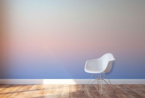 Paint Gradient Wall, Gradient Wall Painting, Calming Wall Murals, Sunrise Ombre Wall, Ombre Room Paint Bedrooms, Ombre Bedroom Wall, Ombré Wall Paint, Gradient Wall Paint, Ombre Accent Wall