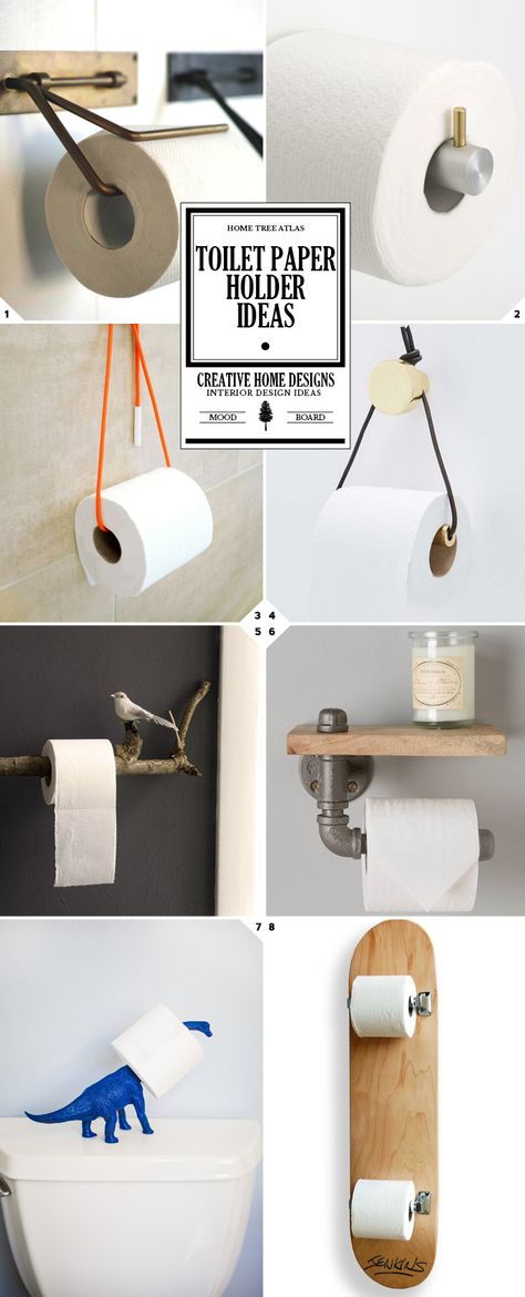 Here is a gallery of different toilet paper holder ideas. You have everything from designer pieces that adds a luxurious finishing touch to a bathroom, to more rustic and inventive DIY ideas (such as using a branch). Modern Double Toilet Paper Holder source Metal Toilet Paper Holder Ideas source source source source source DIY Toilet […] Bathroom Paper Towel Holder Ideas, Bathroom Paper Towel Holder, Unique Toilet Paper Holder, Creative Toy Storage, Wooden Toilet Paper Holder, Diy Toilet Paper, Toilet Paper Holder Shelf, Diy Toilet Paper Holder, Recessed Toilet Paper Holder