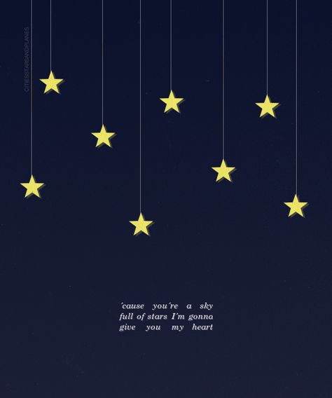 COLDPLAY Sky Full Of Stars Aesthetic Coldplay, Coldplay Sky Full Of Stars, Coldplay Tshirt, Sky Full Of Stars Coldplay, Frases Coldplay, Coldplay Quotes, Coldplay Art, A Sky Full Of Stars, Iphone Wallpaper Video