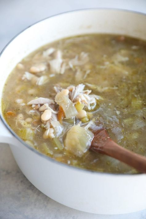 Day-After Thanksgiving Soup [with Turkey Carcass] - The Healthy Maven Turkey Soup From Carcass Recipes, Chicken Carcass Soup, Turkey Carcass Soup, Cream Of Turkey Soup, Instant Pot Turkey Soup, Slow Cooker Turkey Soup, Thanksgiving Soup, Turkey Soup From Carcass, Homemade Turkey Soup