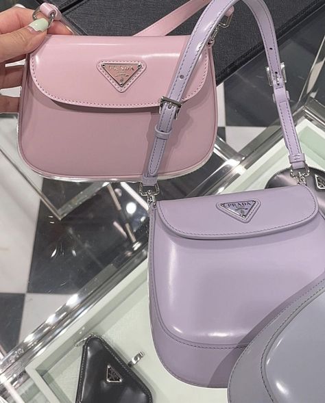 Mini Prada Bag, My Style Bags, Luxury Purses, Prada Bags, Pretty Bags, Purple Bags, Dream Shoes, Cute Bags, Bags Designer Fashion