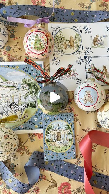 Riley Sheehey on Instagram: "Monday 12.4 at 10AM ET ✨ Holiday Heirloom Mini Collection ✨ two new prints + and a small but thoughtful collection of hand-painted ornaments and objects in our final drop of 2023 🥂" Riley Sheehey, Heirloom Ornaments, Mini Collection, Painted Ornaments, Hand Painted Ornaments, December 1, Hand Painted, Christmas Ornaments, Christmas