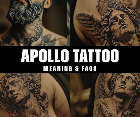 What is the symbolic meaning behind an Apollo tattoo? Apollo God Tattoo, Apollo Tattoo Design, Apollo Greek God, Apollo Music, Sand Dollar Tattoo, Apollo Tattoo, God Of Sun, Apollo Greek, Greek God Tattoo