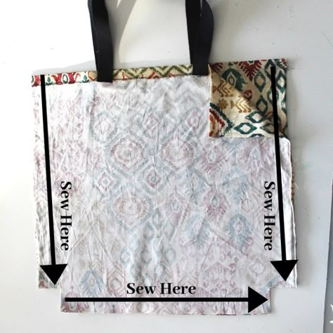 Large Tote Bag Pattern, Easy Tote Bag, Tote Bag Pattern Free, Beginner Sewing Patterns, Diy Tote, Tote Bag Tutorial, Bag Pattern Free, Diy Bags Patterns, Sew Ins