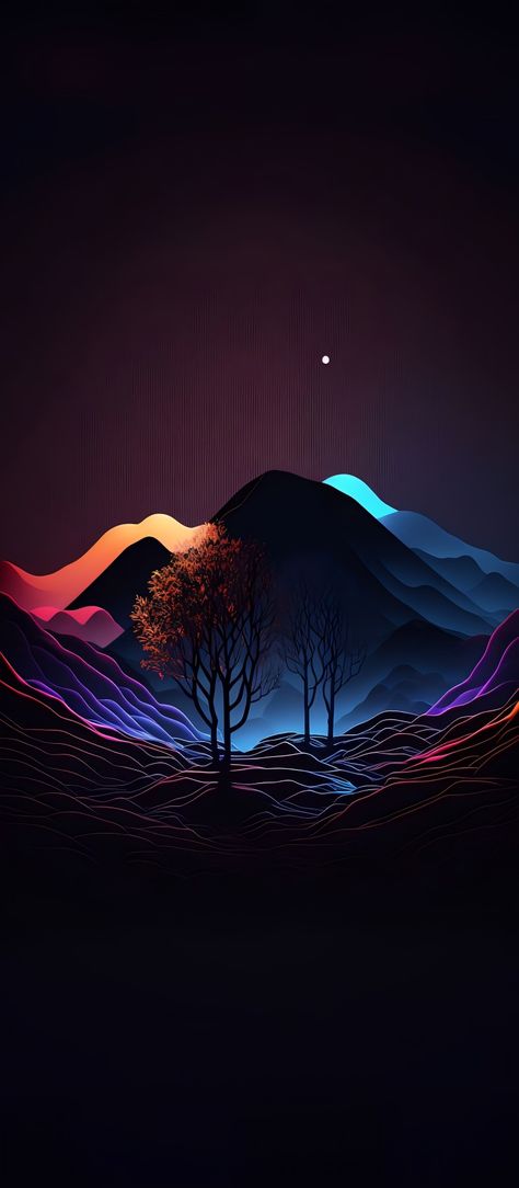 Neon Landscape, Cartoon Nature, Marvel Phone Wallpaper, Android Backgrounds, City Pics, Wallpaper Seni, Hd Dark Wallpapers, Dark Abstract, Oneplus Wallpapers