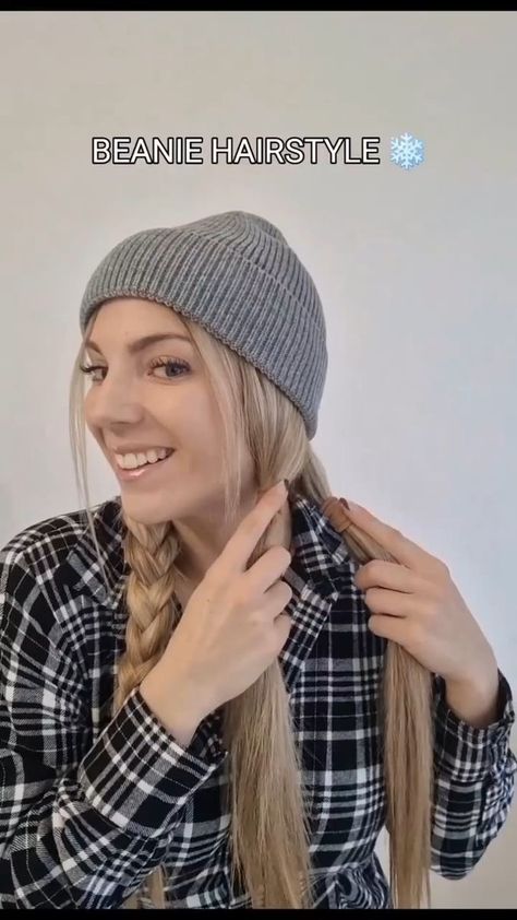 Beanie Hairstyles, Vlasové Trendy, Hair Tips Video, Hair Stylies, Hair Up Styles, Easy Braids, Long Blonde, Hairdo For Long Hair, Hair Stylist Life