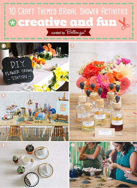 Bridal shower activities from making floral crowns to painting to ceramics // curated by The Wedding Bistro at Bellenza. Bridal Shower Crafts, Bachelorette Crafts, Flower Activities, Wedding Shower Activities, Bachelorette Diy, Bridal Shower Activities, Diy Flower Crown, Unique Bridal Shower, Bridal Shower Diy