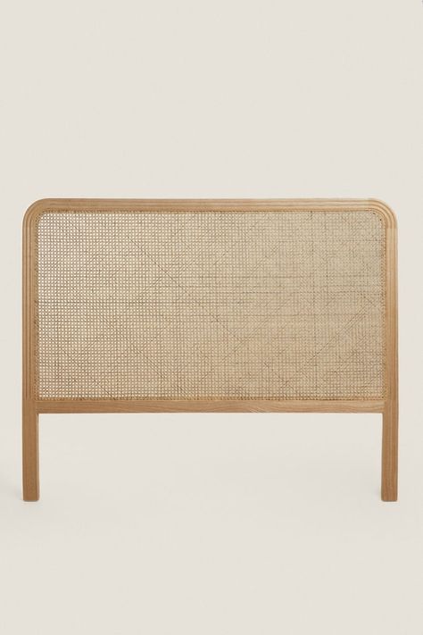 Bedding Collection | ZARA United States Ash Bedside Table, Rattan Bedroom, Boho Headboard, Rattan Bed, Rattan Headboard, Wicker Headboard, Headboard With Lights, Oak Side Table, Wood Bedside Table