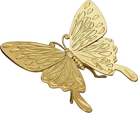 Amazon.com: Pewery Gold Mini Butterfly Figurine, Solid Metal Animal Ornament, Mini Butterfly Sculpture for Home Office Garden Desktop Decor : Home & Kitchen Butterfly Sculpture, Black And Gold Aesthetic, Home Office Garden, Mini Butterfly, Beautiful Flower Drawings, Metal Animal, Flower Drawings, Bathing Beauty, Office Garden