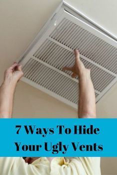 How To Decorate Around An Air Return, How To Hide Wall Vents, Decorate Around Air Return, Cold Air Return Cover Diy, Ceiling Vents Cover Ideas, Diy Air Vent Cover, Decorative Air Vent Cover, Ac Return Vent Cover Diy, Air Vents In Wall