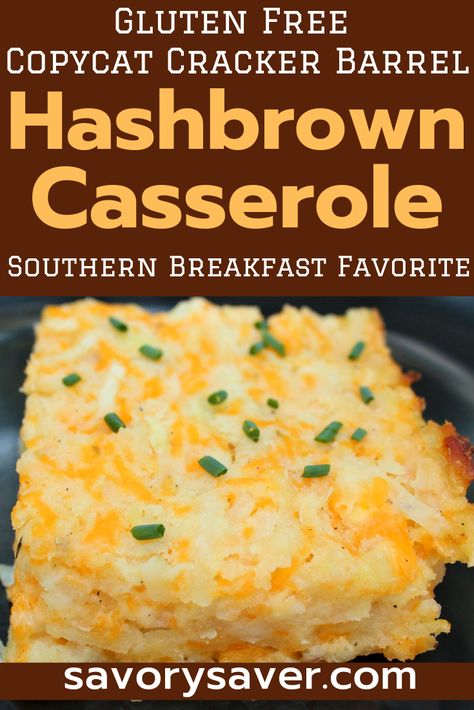 Cracker Barrel Breakfast, Easy Hashbrown Casserole, Hashbrown Casserole Easy, Hashbrown Casserole Recipe, Hashbrown Casserole, Gluten Free Crackers, Hashbrown Breakfast Casserole, Bacon Sausage, Breakfast Casserole Easy