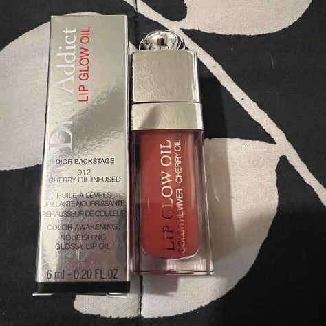 Brand New, Authentic Dior Lip Oil In The Shade Rosewood Amazing Product. Dior Lip Oil, Dior Cream, Angel 11, Makeup Dior, Dior Lip, Asian Nails, Oil Color, Dior Makeup, Fancy Makeup