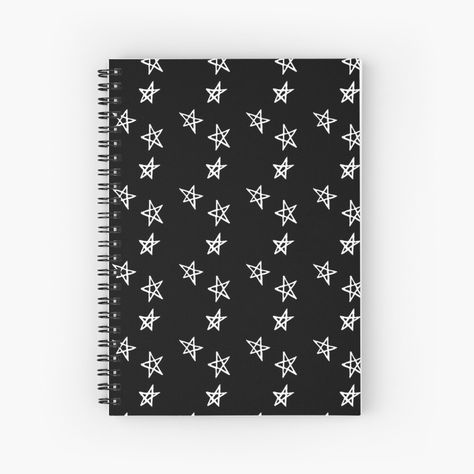 Get my art printed on awesome products. Support me at Redbubble #RBandME: https://www.redbubble.com/i/notebook/White-Stars-Pattern-by-Meritade/61021836.WX3NH?asc=u Gothic Things, Popsicle Stick Crafts House, Pattern Journal, Quad Exercises, A White Christmas, Stars Pattern, Popsicle Stick Crafts, School Notebooks, Cute School Supplies