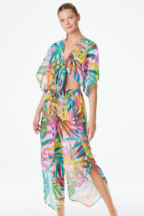 Swimsuit Cover Up One Piece Bikinis, Chiffon Cover Up, Chiffon Pants, Swimwear One Piece, Side Pants, Fantasy Island, Best Swimsuits, Swimwear For Women, Swimsuit Design