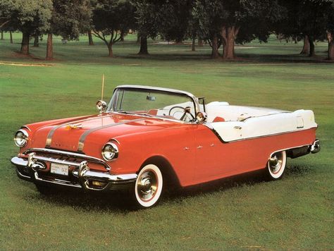 1955 Pontiac Star Chief Convertible Gold Cars, Pontiac Convertible, 1955 Pontiac, 1950s Cars, Rockabilly Cars, Pontiac Chieftain, Pontiac Star Chief, Car Tv, American Auto