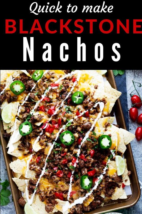 Your favorite snack just got better, thanks to our Blackstone Nachos recipe. Ready in about 20 minutes, they are perfect for game day, movie nights, or when you're just craving something deliciously indulgent. These nachos on the Blackstone are about to become your new go-to for quick weeknight comfort food or casual entertaining. Blackstone Nachos, Outdoor Recipes, Griddle Recipes, Casual Entertaining, Grilled Fruit, Spicy Salsa, Blackstone Griddle, Nachos Recipe, Party Appetizers