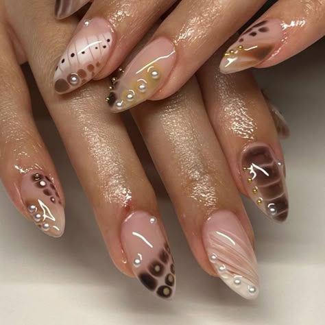 Blooming Gel, Brown Nails Design, November Nails, Cherry Nails, Nagel Inspo, Fire Nails, Funky Nails, Dream Nails, Minimalist Nails