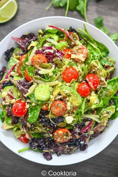 Salad Mix Recipes, Spring Mix Salad Recipes, Mix Salad, Fancy Salads, Spring Mix Salad, Salad Dressing Recipes Healthy, Spring Salad Recipes, Green Salad Recipes, Fresh Salad Recipes