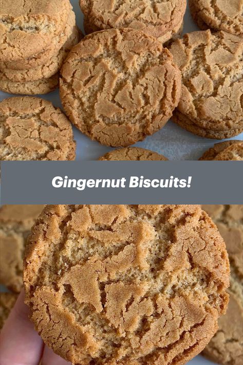 Ginger Nuts Biscuits, Ginger Nuts Biscuits Recipe, Biscuit And Cookie Recipes, Gingernut Biscuits Recipes, British Tea Biscuits, English Biscuits British, British Cookie Recipes, British Biscuits Recipe, Gingernuts Biscuits