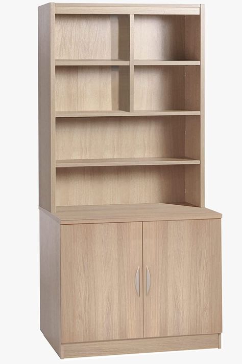 Book Cupboard Design, Low Book Shelf, Office Furniture Uk, White Cupboard, Bookcase With Doors, Room For Kids, Library Living Room, Cabinet Bookcase, Cupboard Shelves