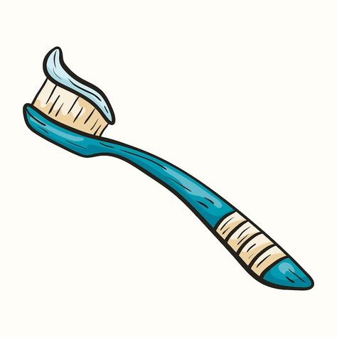 Vector cartoon doodle illustration of a ... | Premium Vector #Freepik #vector #tooth-paste #tooth-brush #tooth-cartoon #toothpaste Toothbrush Drawing Sketch, Tooth Brush Drawing, Brush Teeth Cartoon, Toothbrush Drawing, Toothbrush Illustration, Brush Picture, Tooth Drawing, Toothbrush With Toothpaste, Crocodile Cartoon