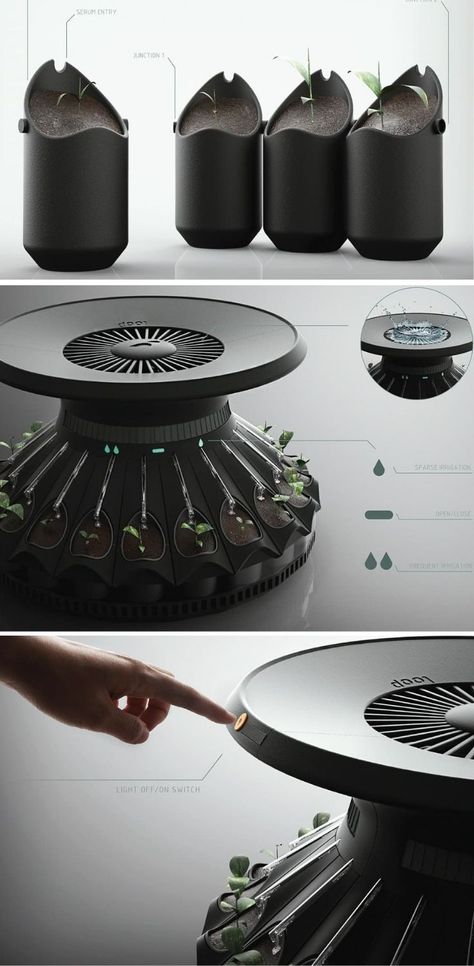 Home Agriculture Ideas, Eco Product Design, Smart Irrigation System, Sustainable Product Design, Smart Farm, Indoor Farming, Module Design, Farm Plans, Vertical Farming