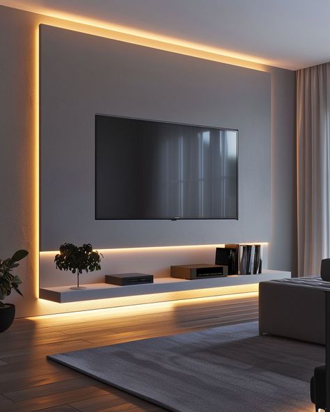 TV-Wand-Ideen für das Wohnzimmer: 14 kreative Vorschläge - Hygge and Home Cabana House, Tv Unit Interior Design, Tv Wand, Tv Room Design, Living Room Design Inspiration, Multipurpose Room, Apartment Decor Inspiration, Home Inspiration, Home Tv