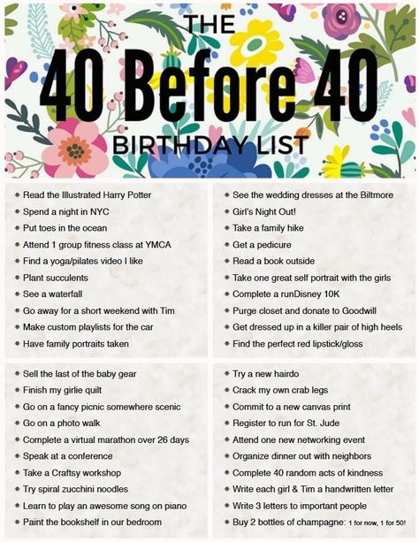 Don't blow out the candles on your 40th birthday cake until you've made time for yourself with this awesome birthday bucket list for moms! Celebrate the end of your 30s and the start of another fantastic decade in style! Turning 40 Bucket List, 40 Before 40, Birthday Bucket List, 40th Birthday Celebration Ideas, Bucket List Ideas For Women, Before 40, Peanut Blossoms, Life Goals Quotes, Bucket List Life