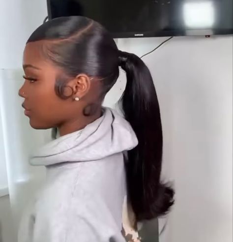 Sleek Braided Ponytail, Barbie Ponytail, High Ponytail Hairstyles, Weave Ponytail Hairstyles, Sleek Ponytail Hairstyles, Birthday Hairstyles, Black Ponytail Hairstyles, Braids Hairstyles Pictures, Hair Cute