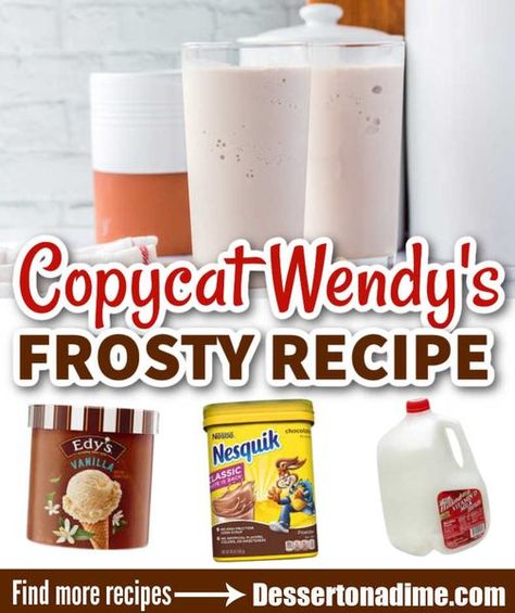 I LOVE a Wendy's Frosty! Skip the line... - Eating on a Dime | Facebook Homemade Wendy's Frosty Recipe, Copycat Frosty, Wendy's Frosty Recipe, Copycat Wendy's Frosty Recipe, Wendys Frosty Recipe, Strawberry Nesquik, Wendy's Frosty, Wendys Frosty, Chocolate Frosty