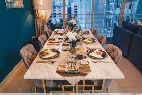 11 Private Home Dining Experiences Perfect For Private Parties And Intimate Dinners With Friends - EatBook.sg Street Food Ideas, Dinners With Friends, Peranakan Food, Pasta Making Tools, Glazed Vegetables, Five Course Meal, Winter Melon, Singapore Food, Kitchen Images