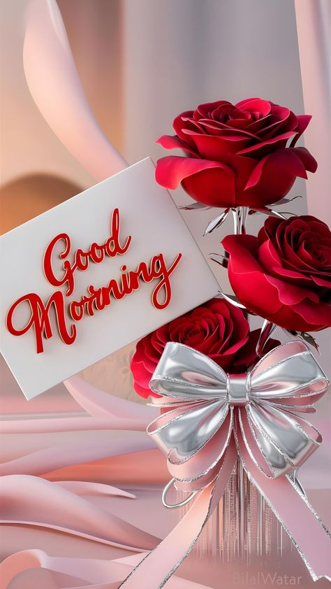 Good Morning Images Hd Beautiful, Good Morning Love Pics, Good Morning Rose Gif, Good Morning Rose, Christmas Gift Videos, Roses For Her, Good Morning Rose Images, Romantic Good Morning Quotes, Rose Gif