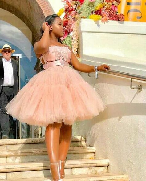 Changing Dresses For Maids, Changing Dresses, Short Evening Dresses Classy, Sotho Traditional Dresses, African Bridesmaid Dresses, Reception Dresses, Tulle Skirt Dress, Dresses With Lace, Tulle Party Dress