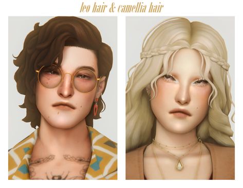 the forest of talking trees Clumsyalien Sims 4 Cc, Ts4cc Hair, Leo Hair, Ts4 Hair, Male Hairstyles, Hair Male, 70s Hair, Sims 4 Mm Cc, Sims 4 Characters