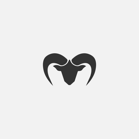 Goat Icon, Minimalistic Logos, Graphic Design Minimal, Icon Logo Design, Goat Logo, 7 Sins, Minimal Logo Design, Minimalist Logo Design, Freelance Graphic Design