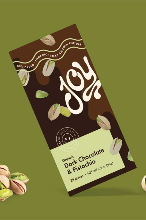 Brand identity and package design for Joy chocolate. See the full project at libracollective.com Chocolate Bar Design Ideas, Chocolate Brand Identity, Chocolate Brand Design, Chocolate Branding Design, Chocolate Package Design, Chocolate Graphic Design, Chocolate Bar Packaging Design, Wood Treasure Chest, Chocolate Branding