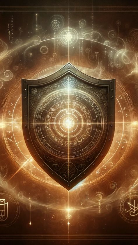 Discover the power of protection with this captivating image of a metaphysical shield. It serves as a visual reminder of the unseen armor we can surround ourselves with, providing a serene and empowering presence. Ideal for those seeking inspiration and a sense of peace amidst the chaos of the modern world. Embrace this emblem of spiritual safeguarding and transform your space into a sanctuary of positive vibes. Spiritual Protection Wallpaper, Gold Powers, Buddha Quotes Peace, Apocalypse Landscape, Energy Shield, Dragon Heart, Spiritual Protection, Fantasy Fiction, Keys Art