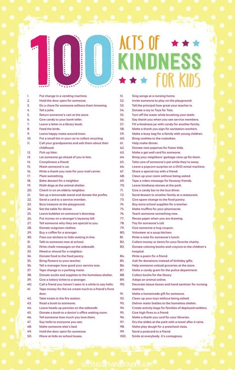 Any act of kindness no matter how big or small can make a difference--especially when done intentionally. Here are 100 acts of kindness for kids that you and your family can do together! 100 Acts Of Kindness, Acts Of Kindness For Kids, Kindness For Kids, Kindness Elves, Kindness Challenge, Ibu Bapa, Kindness Activities, Acts Of Kindness, Service Projects