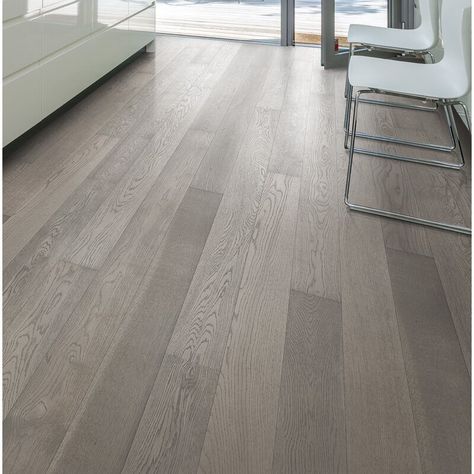 Kahrs Canvas Oak 1/2" Thick x 5" Wide x 73" Length Engineered Hardwood Flooring | Wayfair Oak Hardwood Floors Colors, Grey Hardwood Floors, Grey Hardwood, Refinishing Hardwood Floors, Shaw Floors, Oak Hardwood Flooring, Bamboo Flooring, Oak Hardwood, Engineered Hardwood Flooring