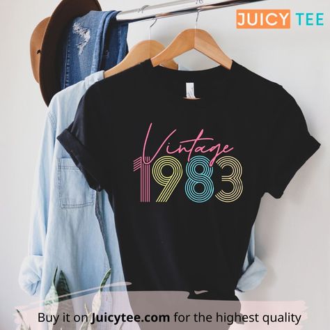 1983 Shirt, 1982 Shirt, 1982 Birthday, 40th Bday Ideas, 39th Birthday, 30th Birthday Shirts, Bday Gifts, 40th Birthday Shirts, 29th Birthday