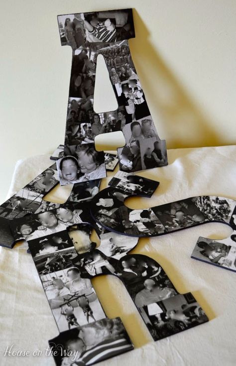 DIY Photo Crafts and Projects for Pictures - DIY Photo Collage Letters - Handmade Picture Frame Ideas and Step by Step Tutorials for Making Cool DIY Gifts and Home Decor - Cheap and Easy Photo Frames, Creative Ways to Frame and Mount Photos on Canvas and Display Them In Your House http://diyjoy.com/handmade-photo-crafts Photo Collage Diy, Letters Wall Decor, Simple Valentine, Valentine Day Crafts, Diy Photo, Iftar, Photo Craft, Easy Diy Projects, A Letter