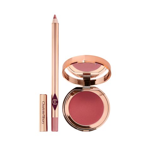 Save 10%: Your Most Beautiful Lips And Cheeks Duo | Charlotte Tilbury Monochromatic Makeup, Magic Pillow, Blusher Brush, Cheek Tint, Blush Highlighter, Smooth Lips, Romantic Roses, How To Line Lips, Beautiful Lips