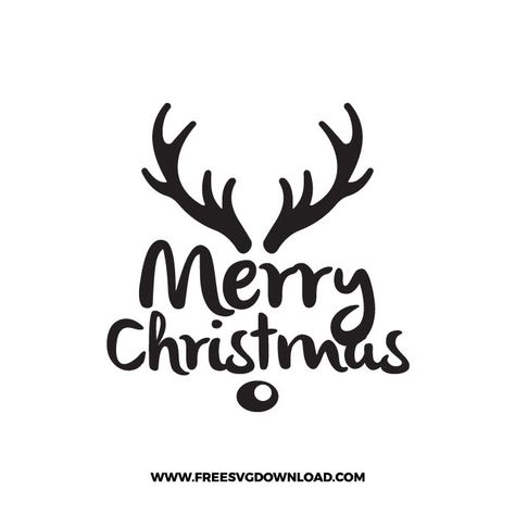 Rudolph Svg, Christmas Rudolph, Merry Christmas Quotes, Idee Cricut, Watercolor Christmas Tree, Reindeer Face, Happy New Year Images, Christmas Cut Files, Christmas Svg Files