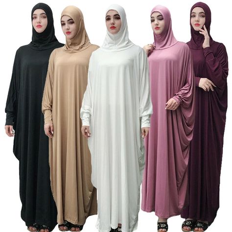 Find many great new & used options and get the best deals for Muslim Women Prayer Dress Dubai Khimar Long Hijab Jilbab Islam Overhead Abaya at the best online prices at eBay! Free shipping for many products! Dresses In Dubai, Muslim Long Dress, Long Hijab, Muslim Outfit, Prayer Dress, Muslim Dresses, Below The Knee Dresses, Dress Name, Pakistani Wedding Dress